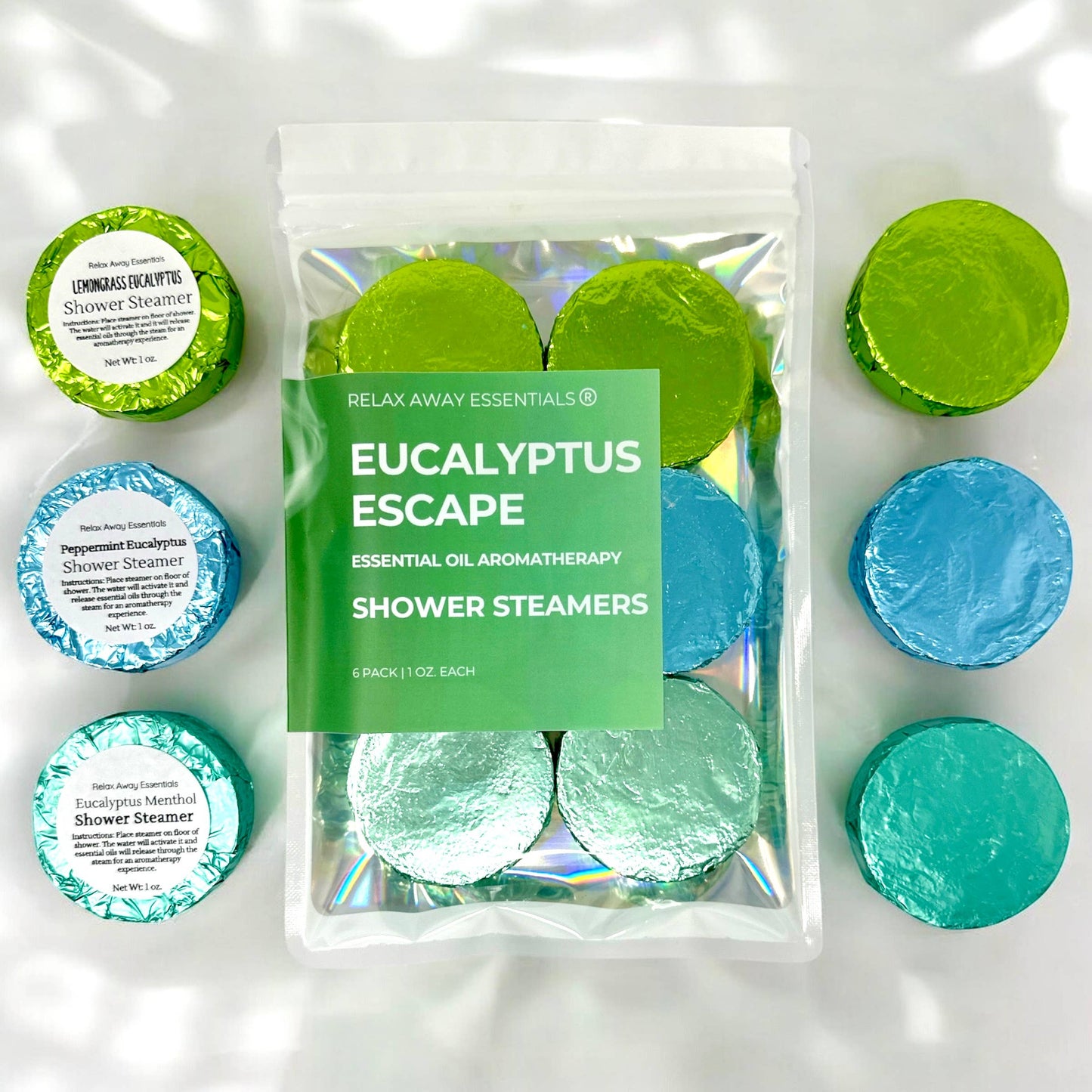 Eucalyptus Escape Shower Steamers - 6 Pack