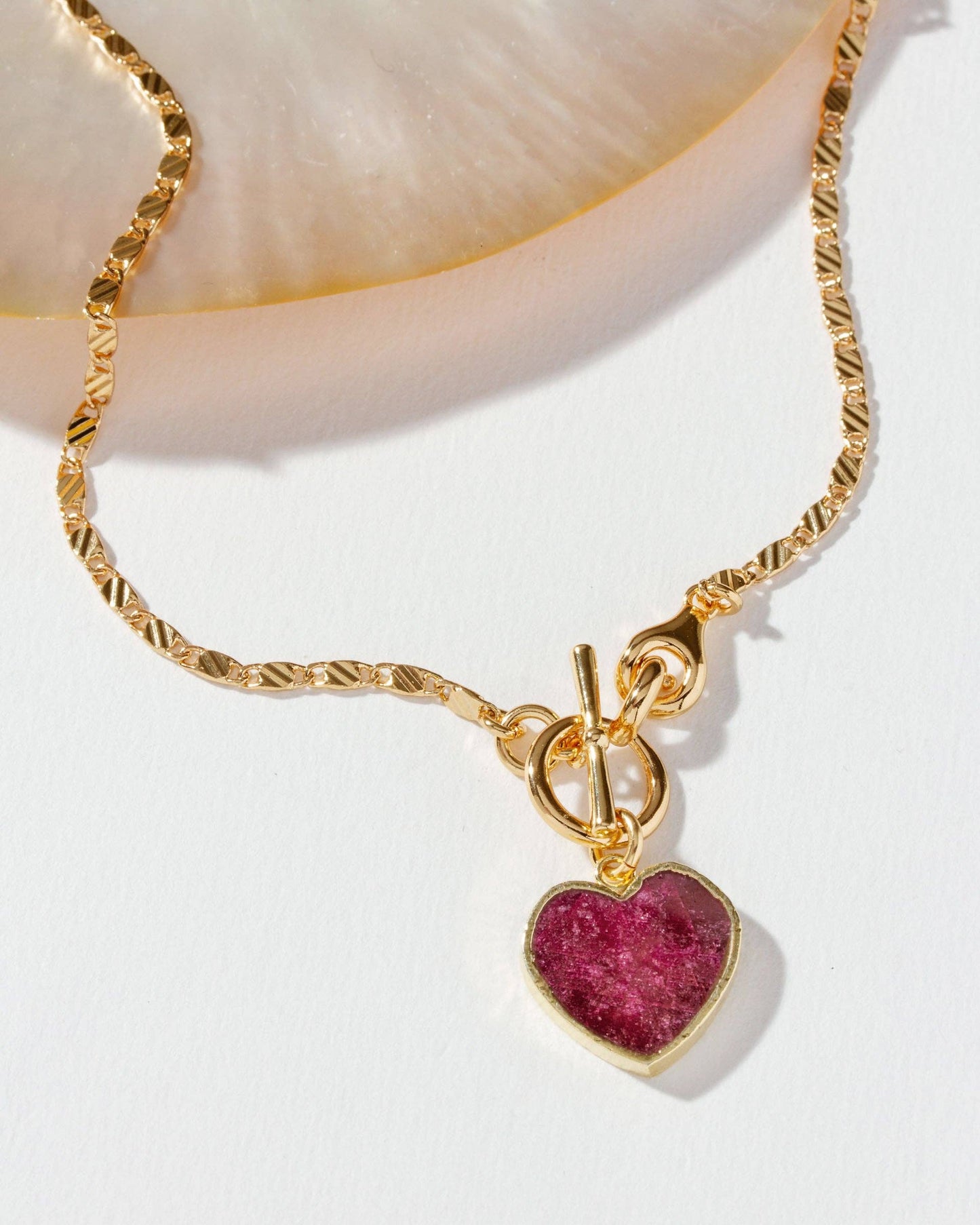 Self Love Toggle Necklace - Ruby