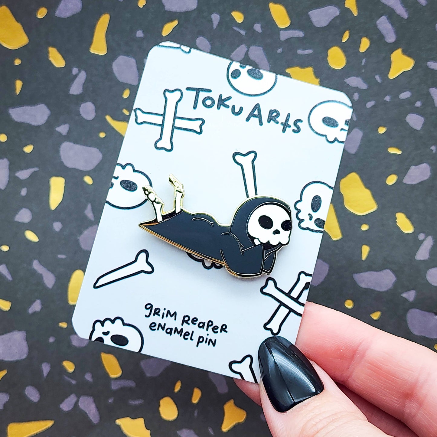 Grim Reaper Booty Enamel Pin