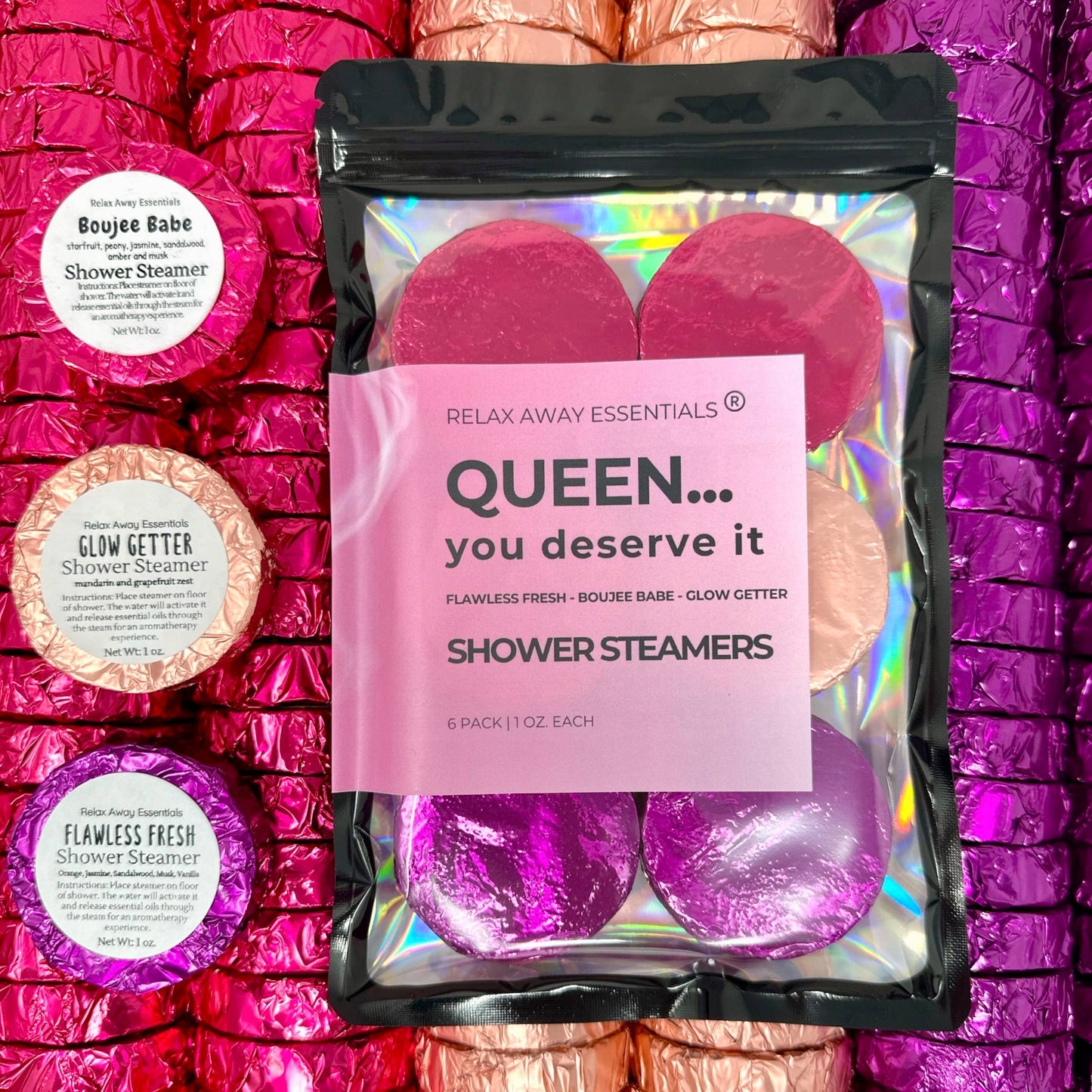 Queen... You Deserve It Shower Steamers - 6 Pack