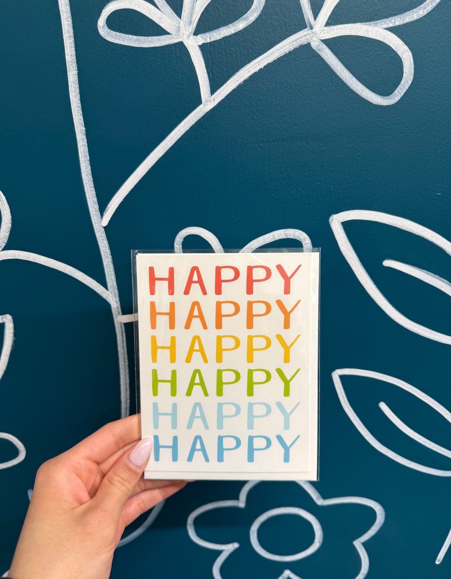 "Happy Happy Happy" Greeting Card