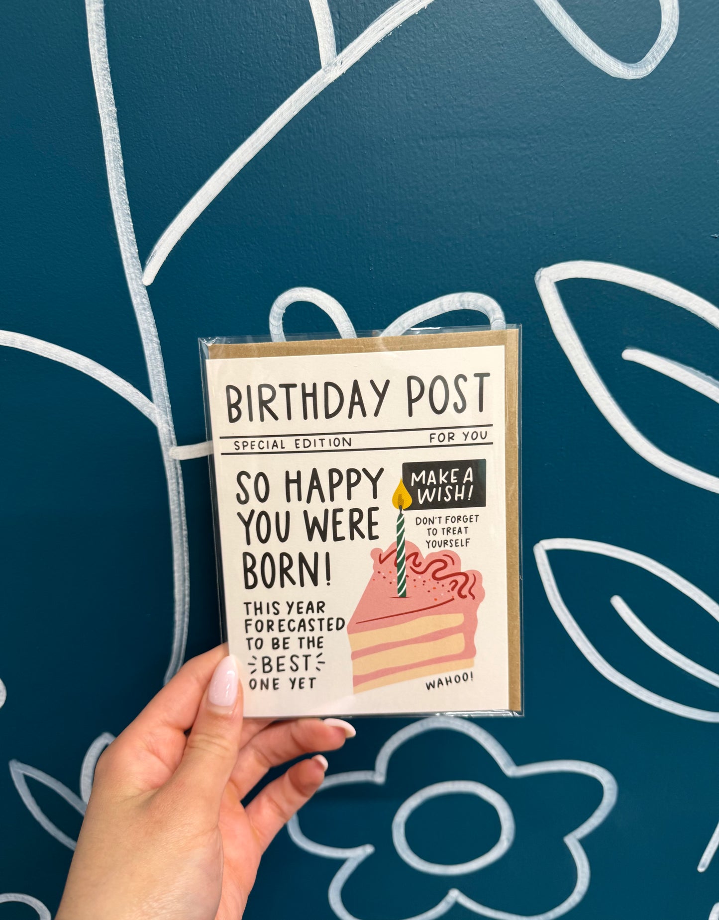 "Birthday Post" Greeting Card
