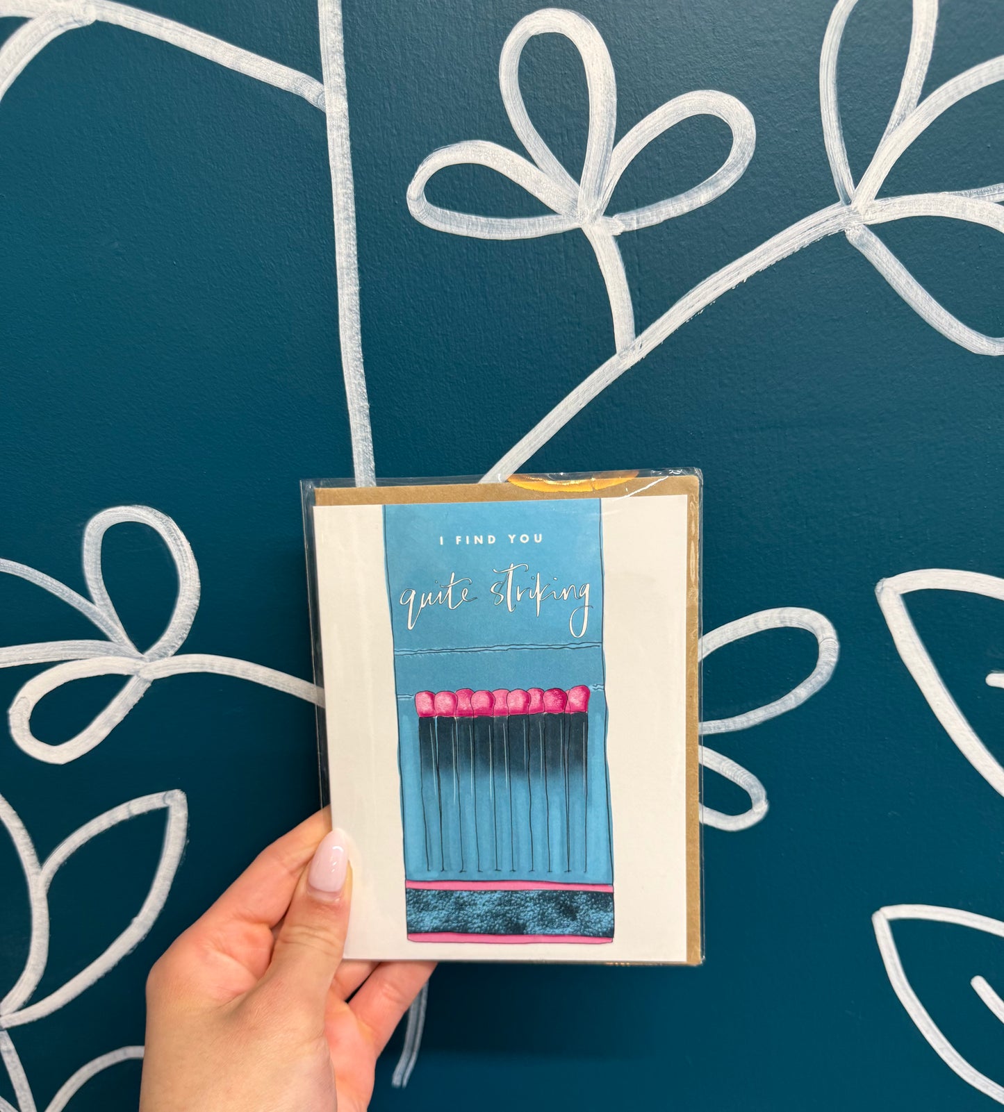 "Quite striking" Greeting card