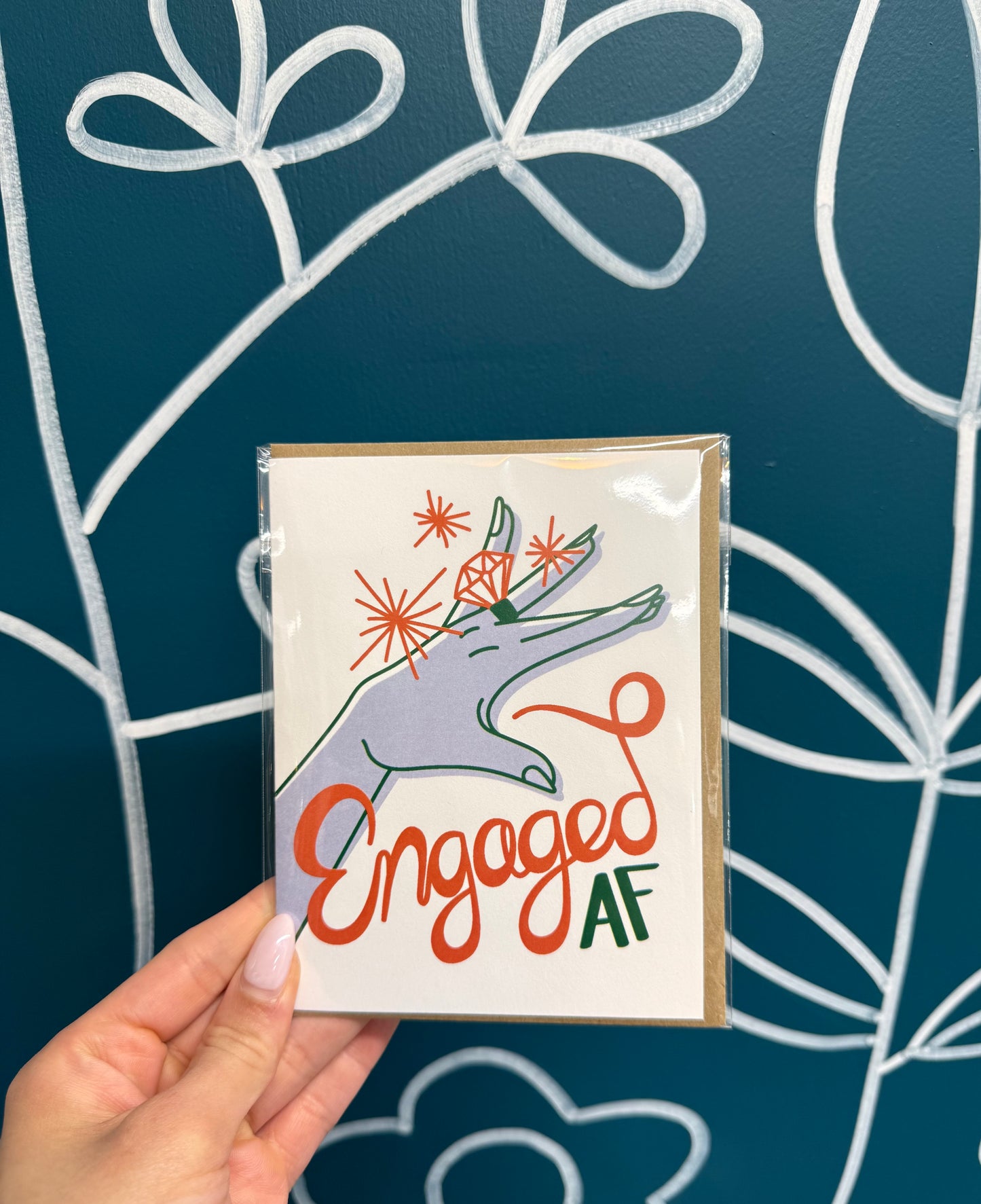 "Engaged Af" Greeting Card