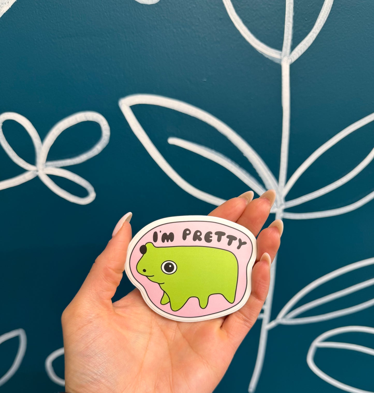 I'm Pretty Frog sticker