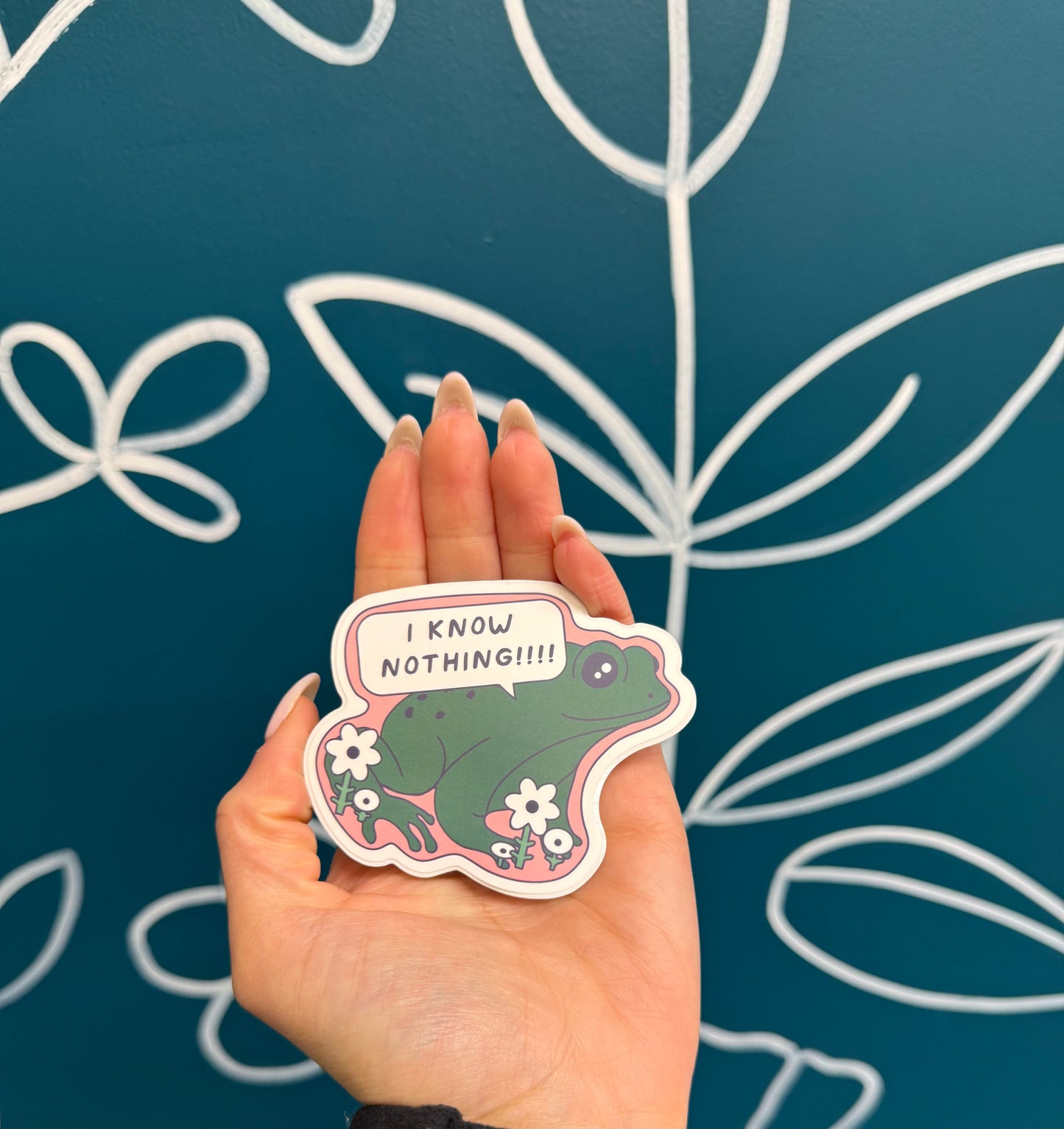 I Know Nothing- sticker