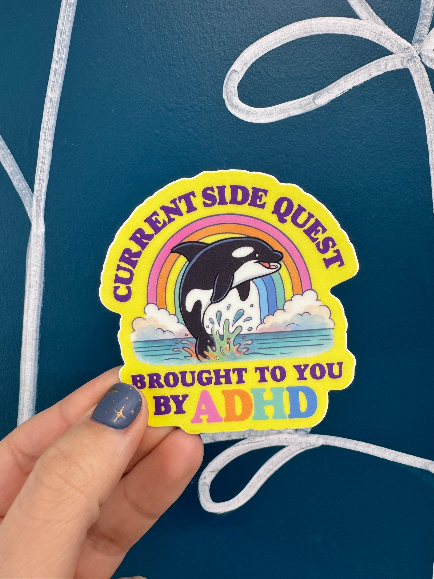 Side Quest ADHD Sticker