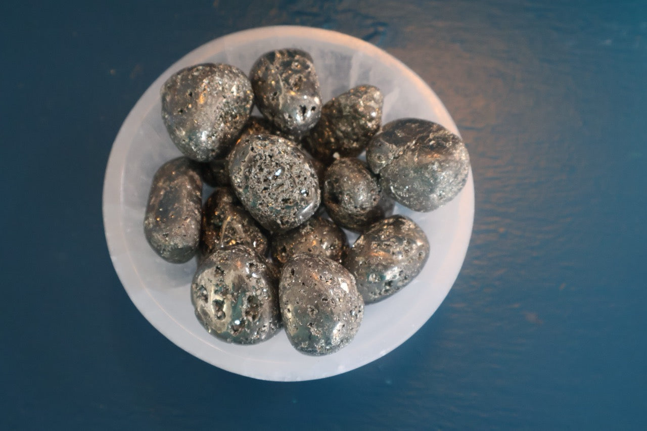 Pyrite Tumbled