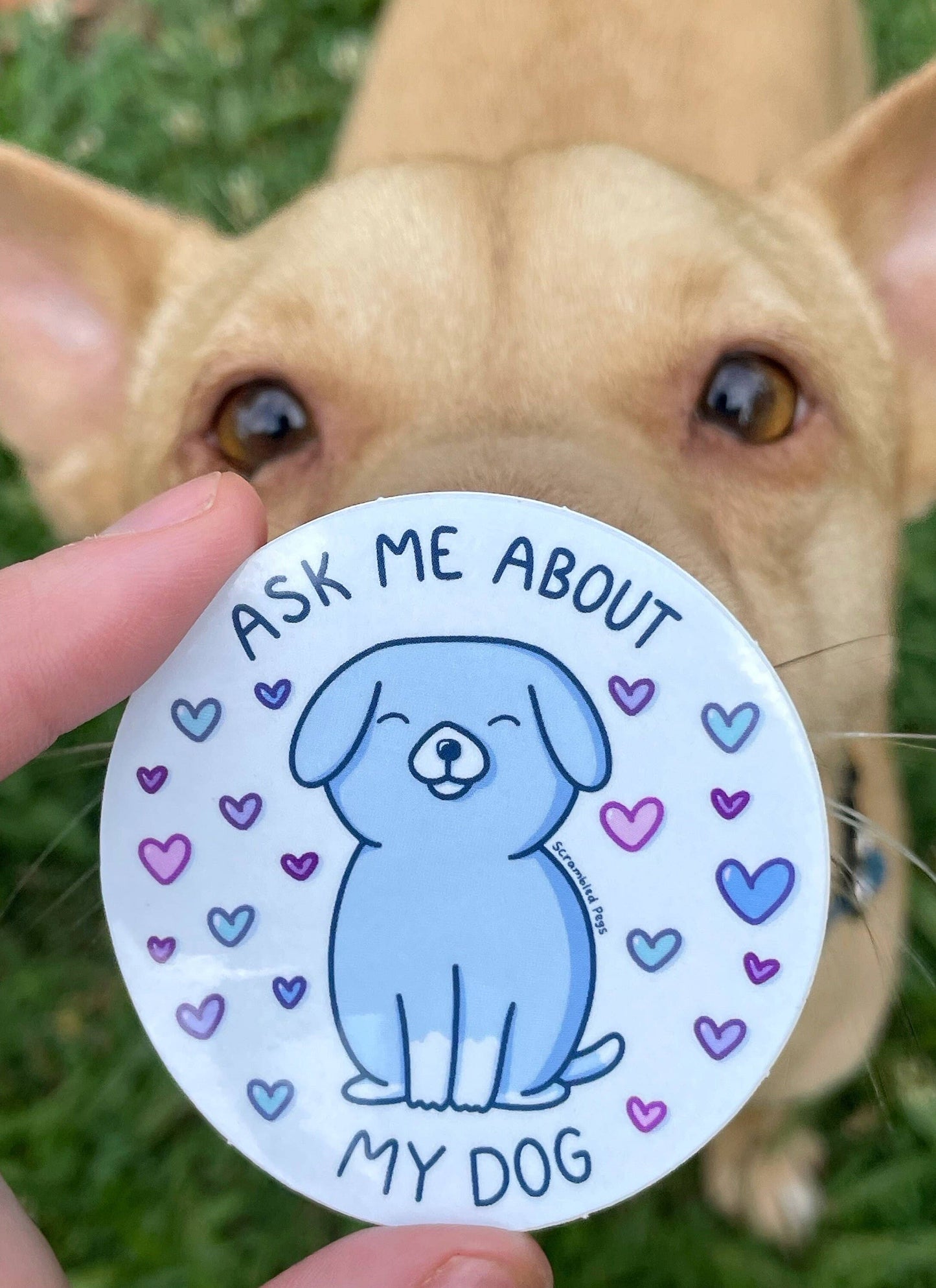 Ask Me About My Dog Sticker