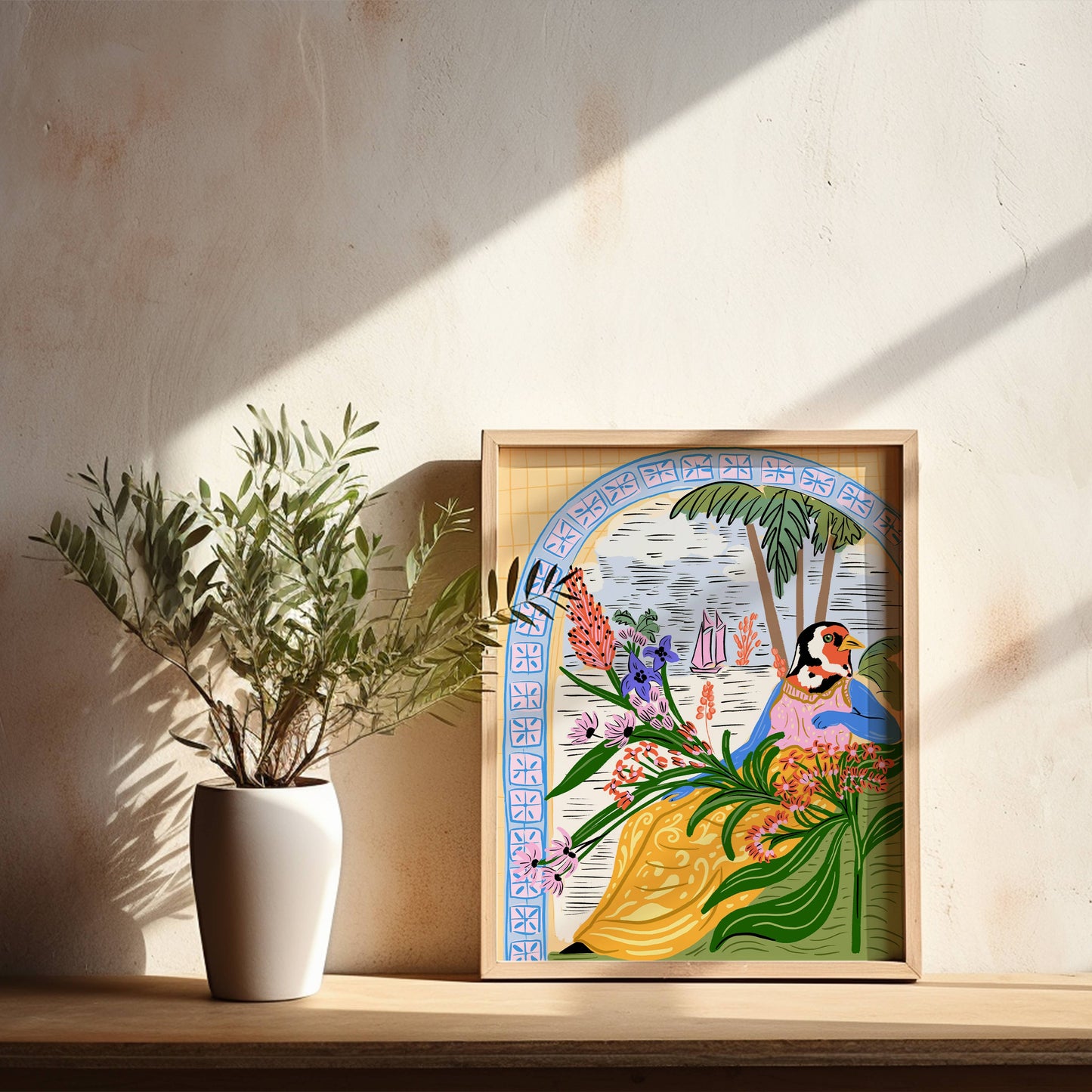 "Bird Goddess" - 8" x 10" Art Print