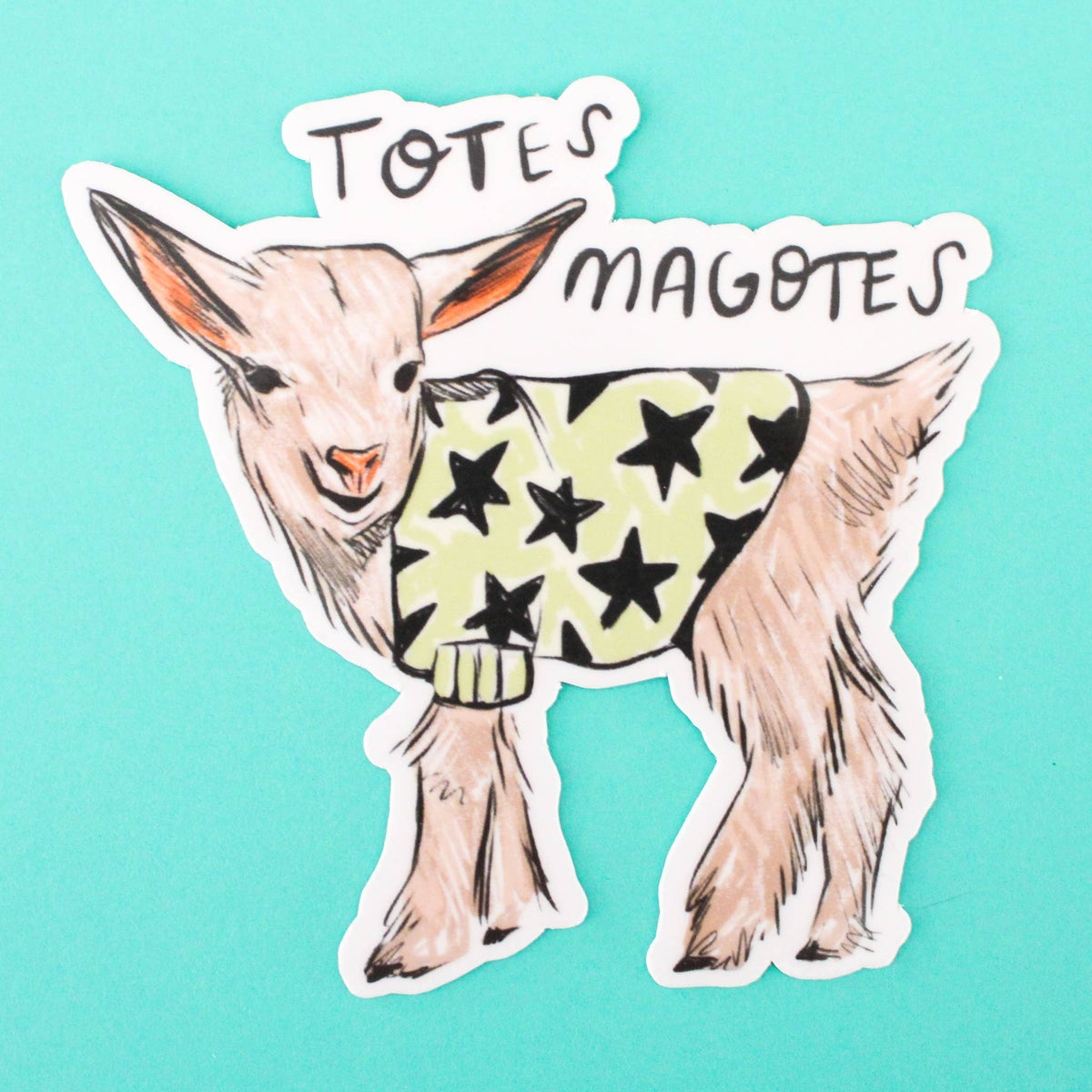 Totes Magotes Baby Goat Vinyl Sticker