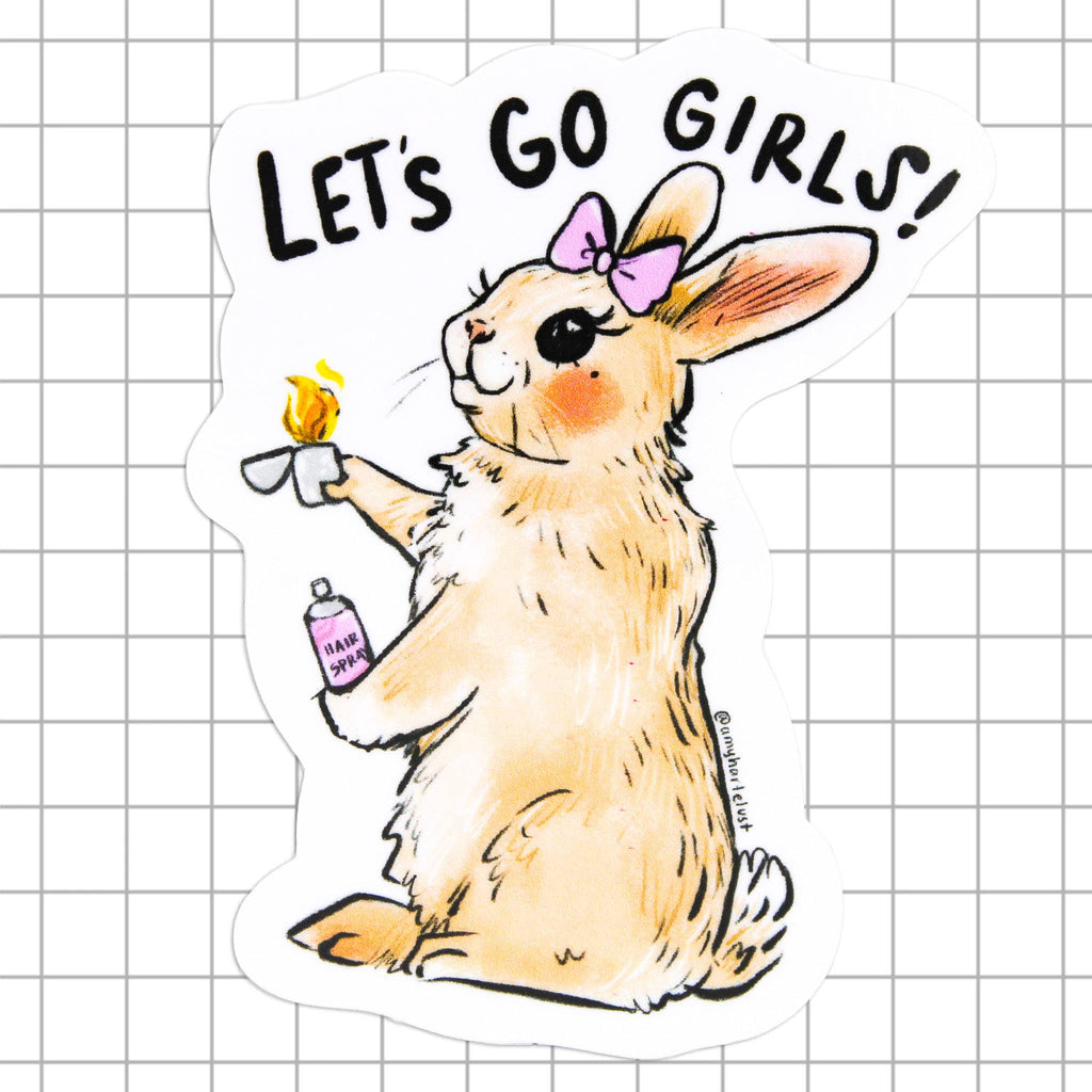 Let's Go Girls Vinyl Sticker