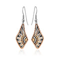 Sunburst Copper Earrings