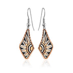 Sunburst Copper Earrings