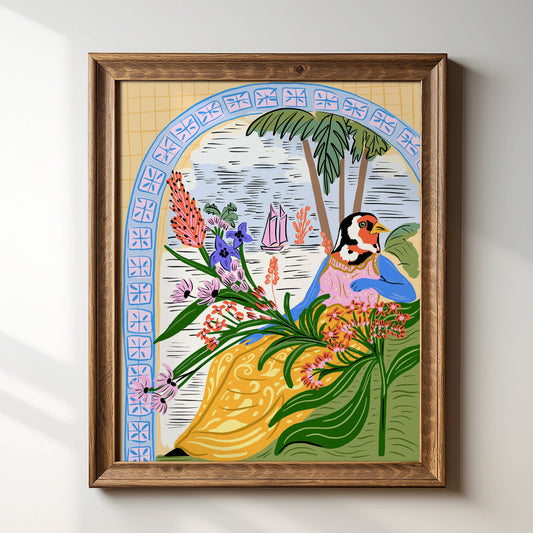 "Bird Goddess" - 8" x 10" Art Print
