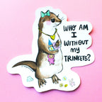Trinket Otter Vinyl Sticker