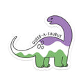 Queer-A-Saurus Pride Dino Vinyl Sticker