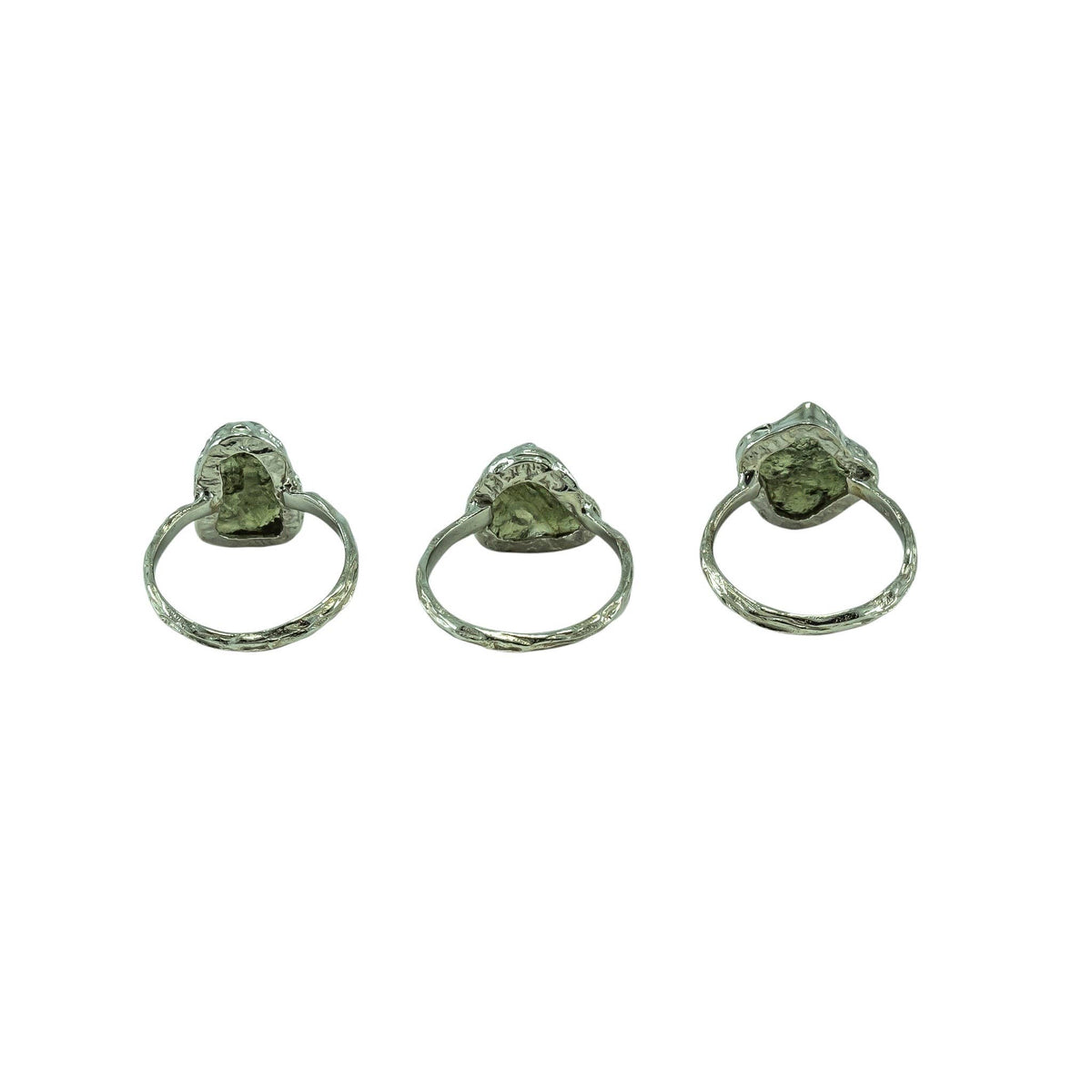 Moldavite Sterling Silver Ring