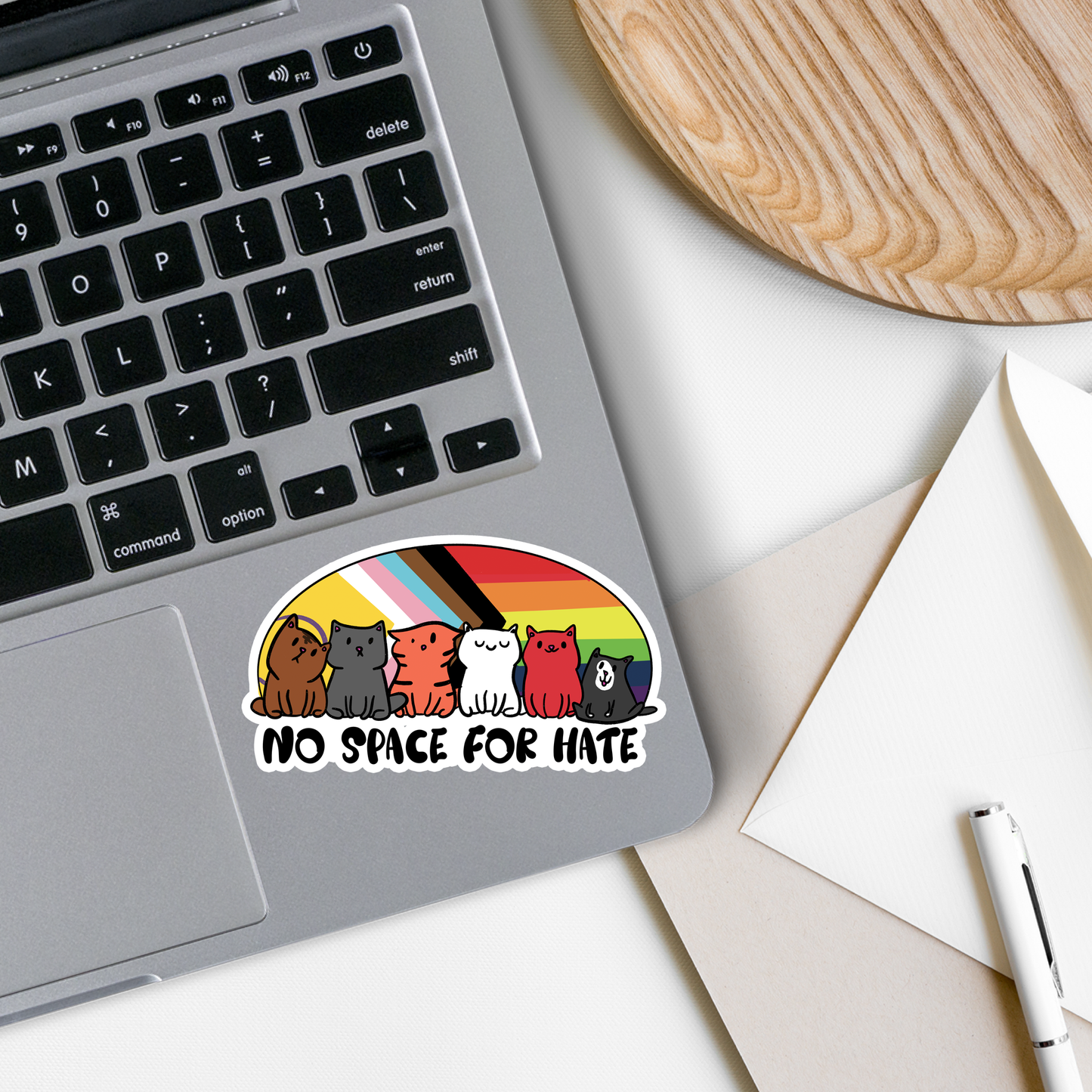 No Space for Hate LGBTQ Vinyl Sticker