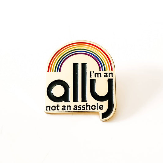 I'm an Ally LGBTQ+ Support Gay Rights Pin