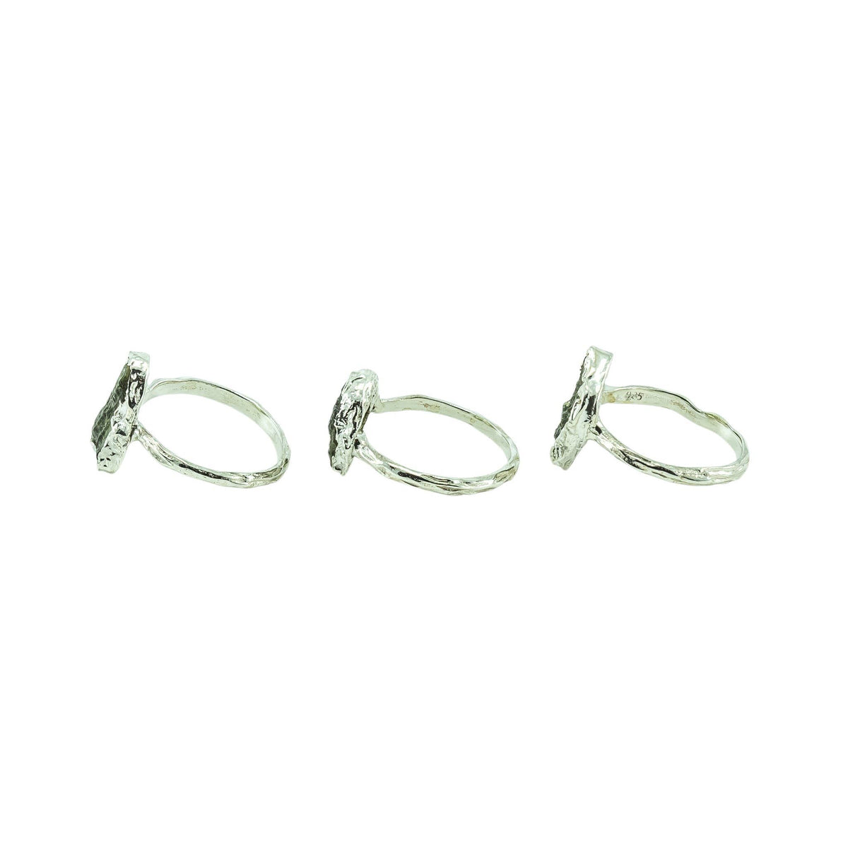 Moldavite Sterling Silver Ring