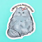 Dissociation Cat Vinyl Sticker