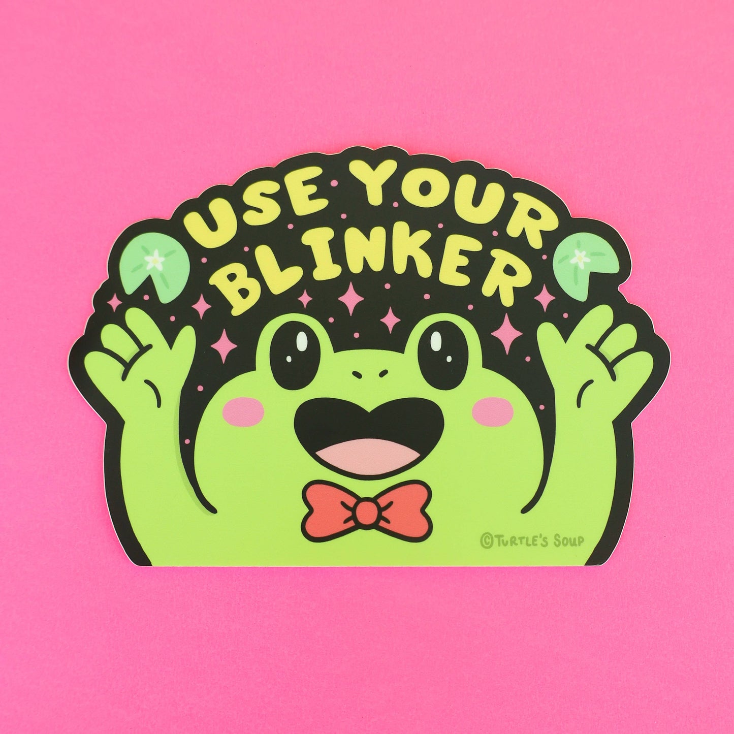 Use Your Blinker Frog Funny Driving Car Decal Vinyl Sticker