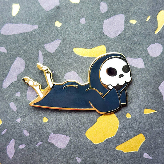 Grim Reaper Booty Enamel Pin