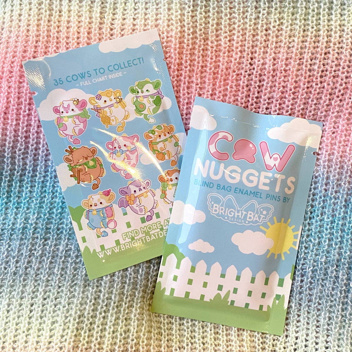 Cow Nugget Blind Bag Enamel Pins