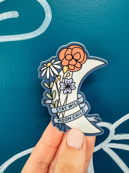 Stay Wild, Moon Child Sticker