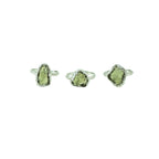 Moldavite Sterling Silver Ring