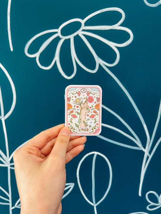Virgo Tarot Card Sticker