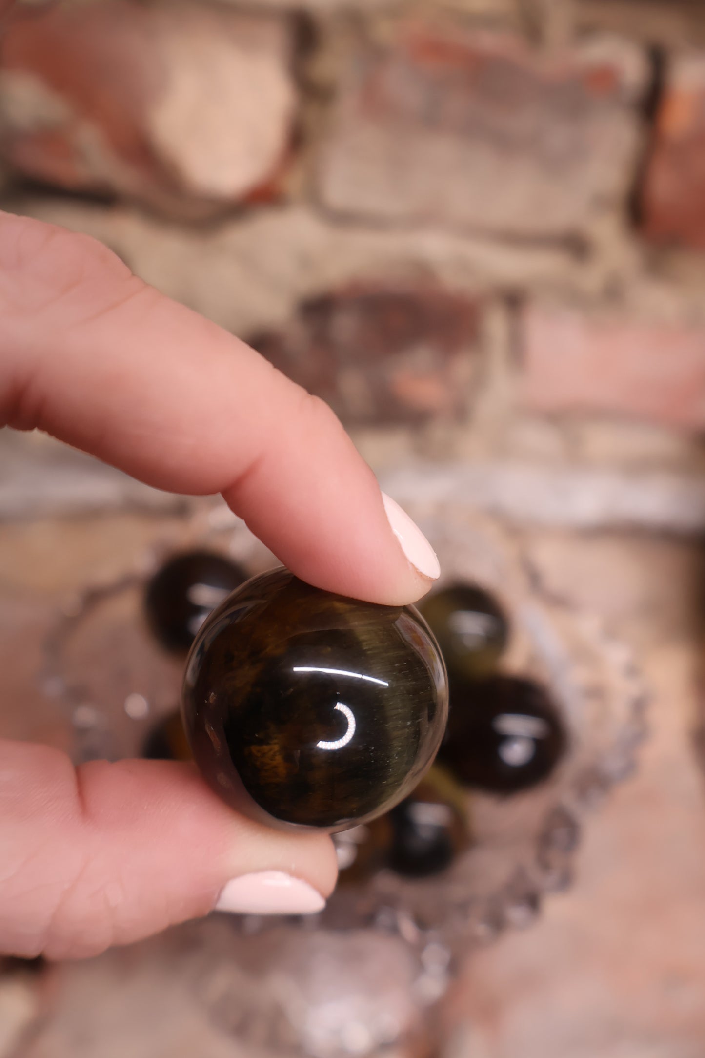 Mini Blue/Gold Tiger’s Eye Sphere