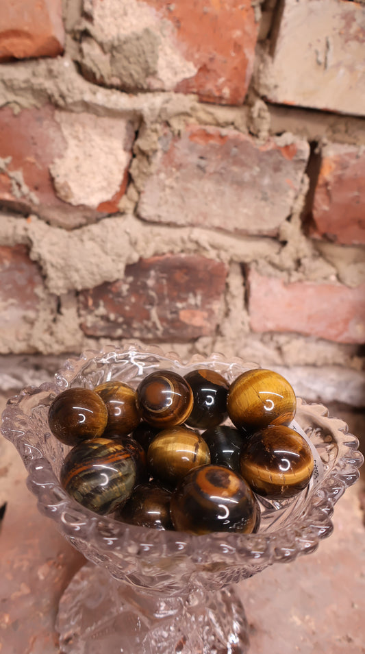 Mini Blue/Gold Tiger’s Eye Sphere