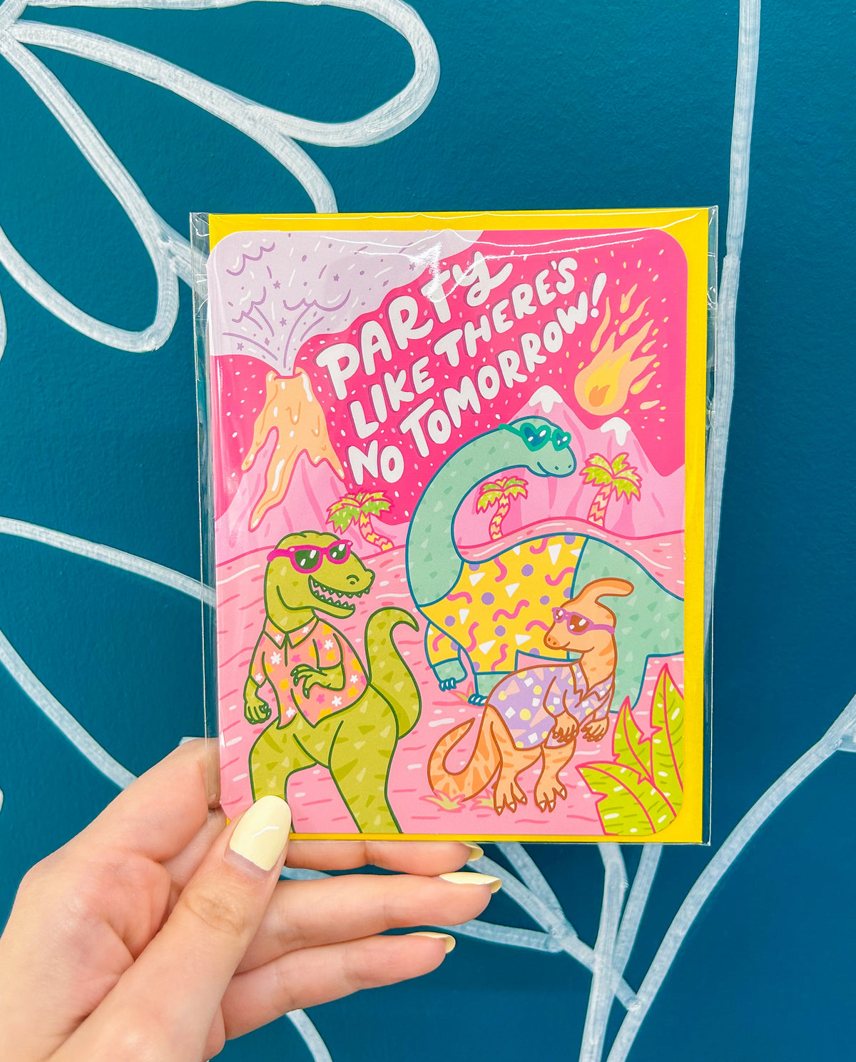 Party Like There's No Tomorrow Dinosaur Happy Birthday Card