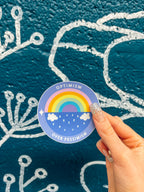 Optimism Over Pessimism Sticker
