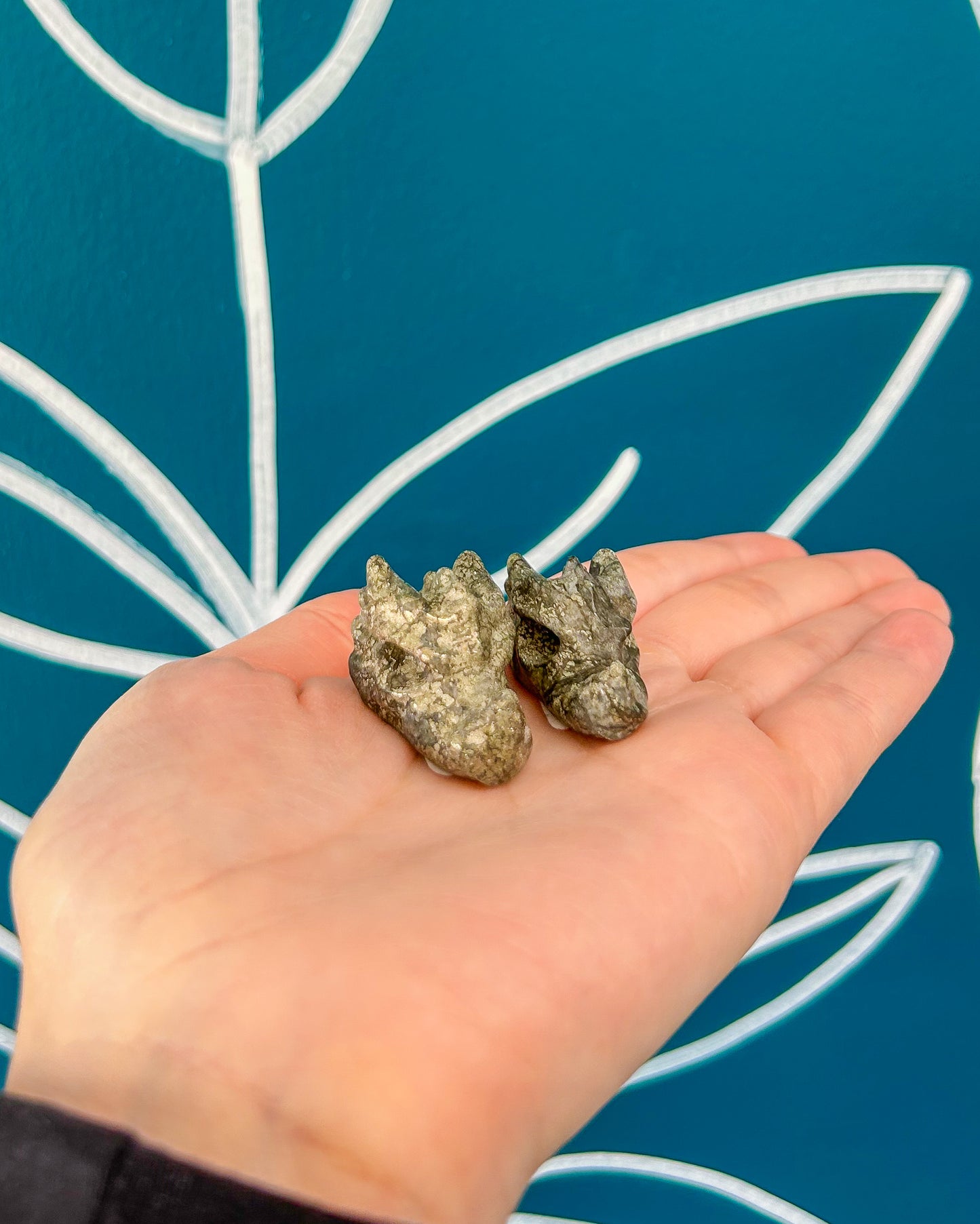 Mini Pyrite Dragon Head