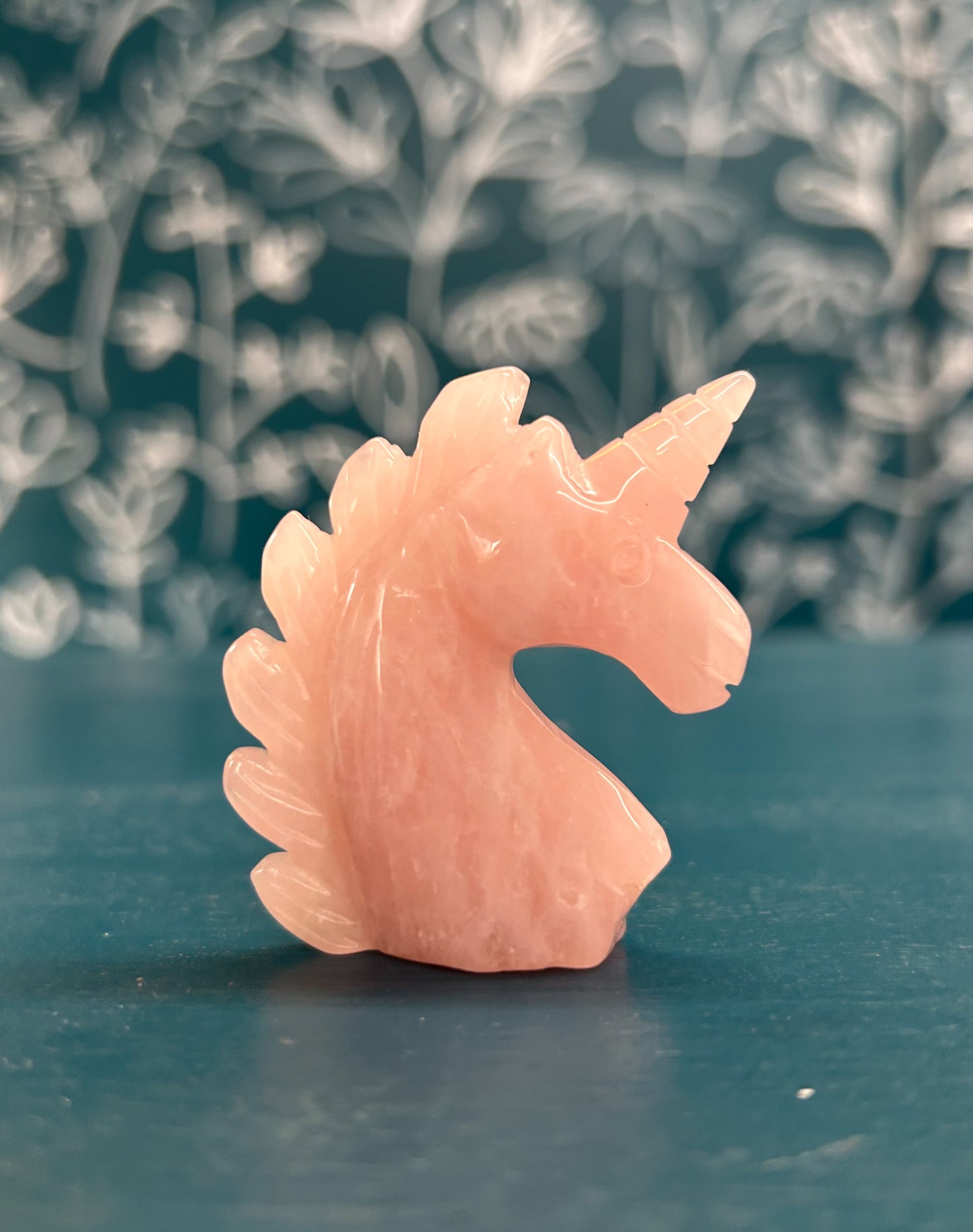 Rose Quartz Unicorn Crystal