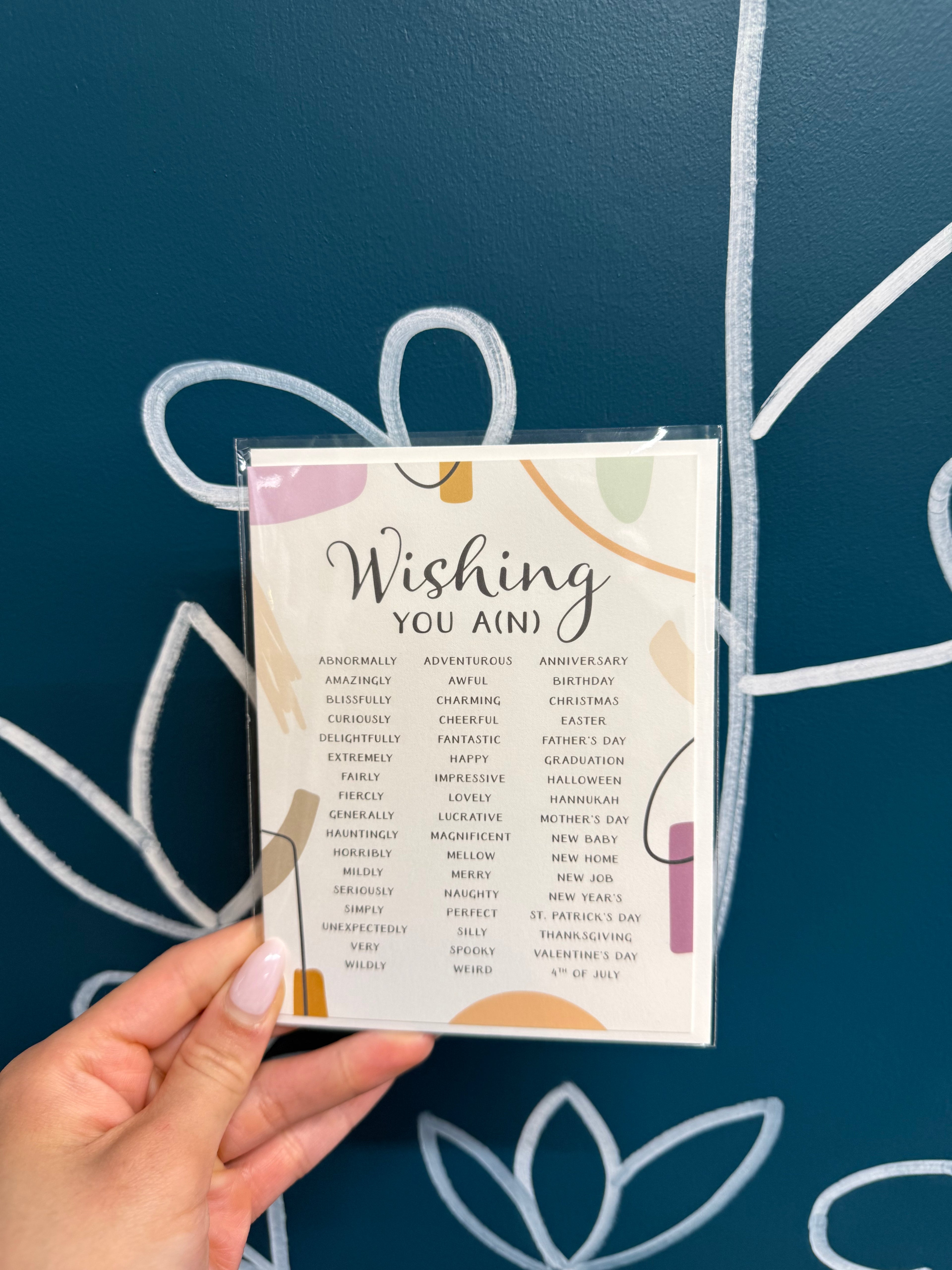 "Wishing you a ..." Greeting card