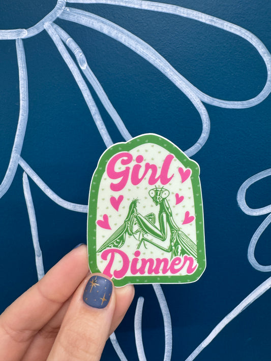 Girl Dinner Sticker