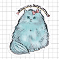 Dissociation Cat Vinyl Sticker