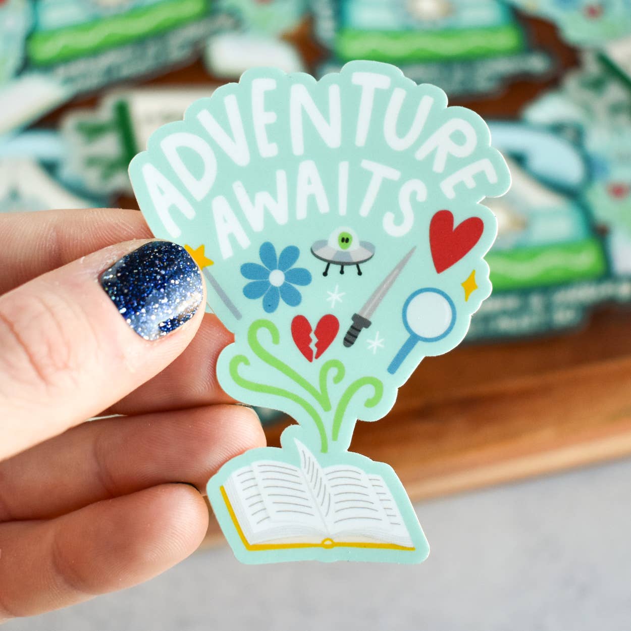Adventure Awaits Sticker | Bookish Vinyl Sticker