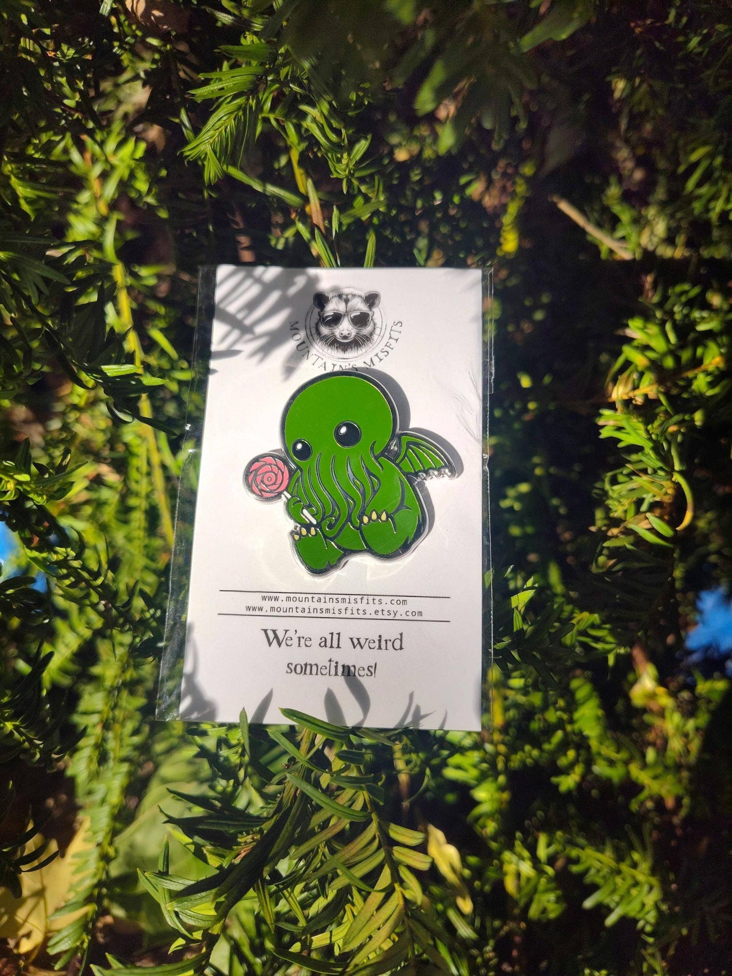 Cthulhu & Candy Enamel Pin - Cthulhu Lovecraft Pin