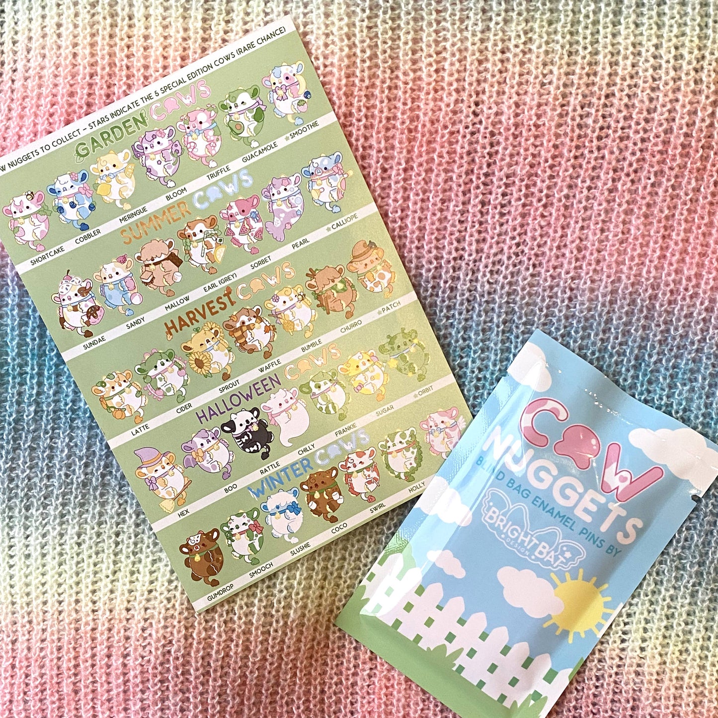 Cow Nugget Blind Bag Enamel Pins