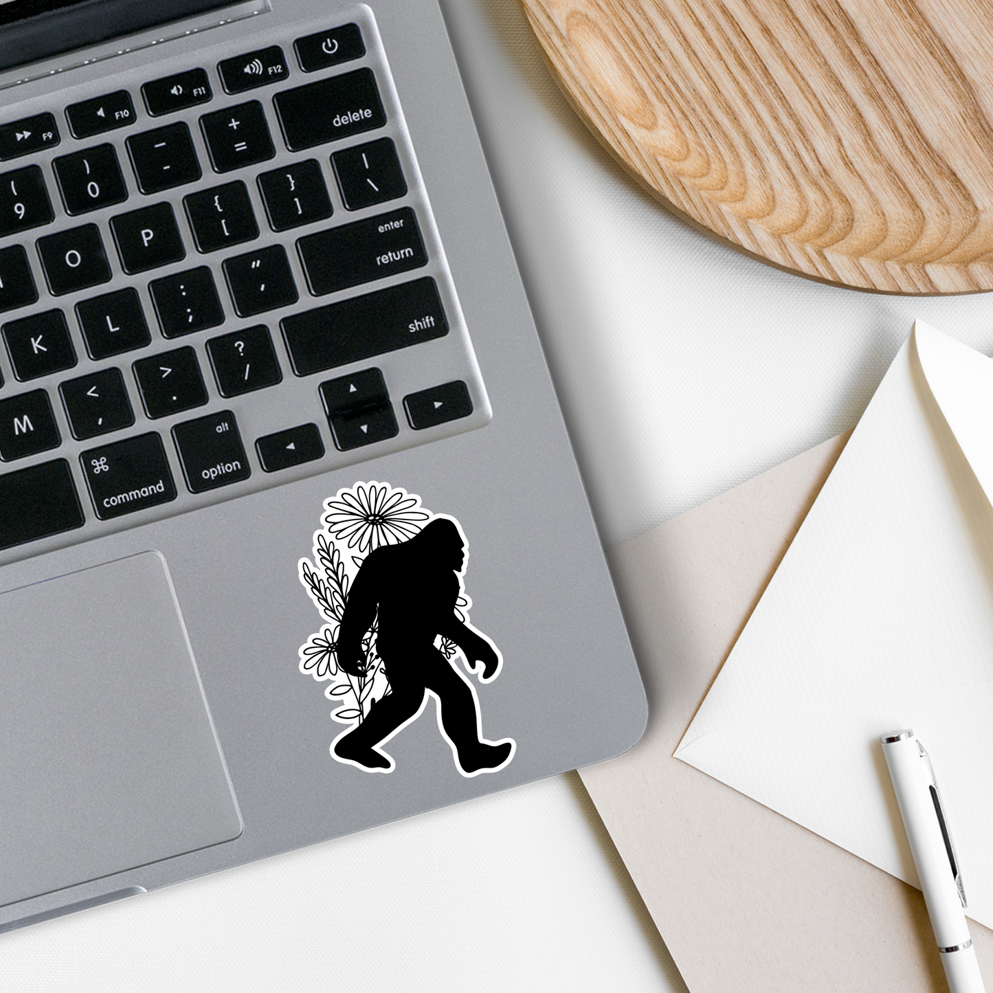 Sasquatch Floral Cryptid Sticker