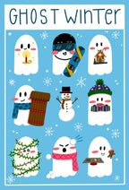 Ghost Winter Sticker Sheet
