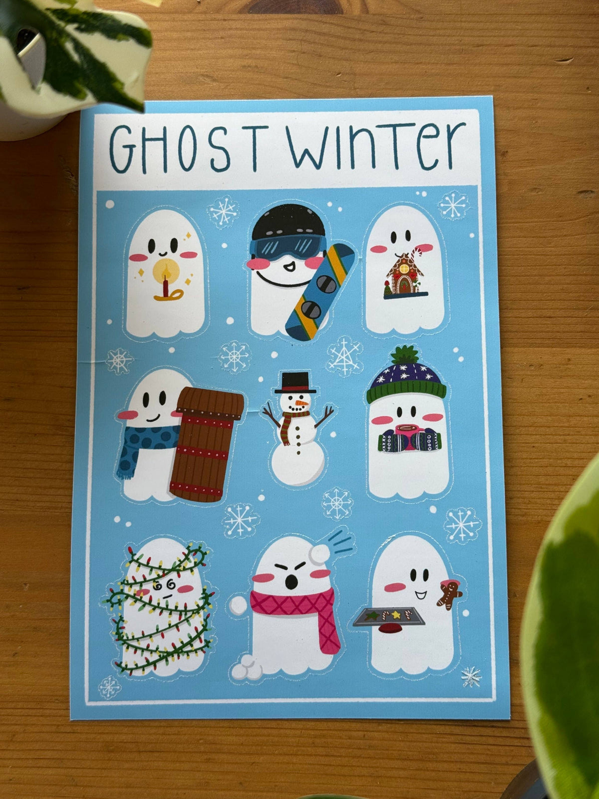 Ghost Winter Sticker Sheet